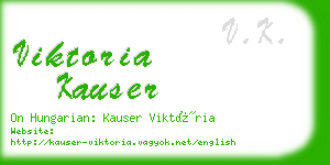 viktoria kauser business card